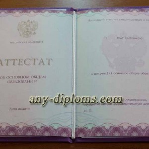 Аттестат об основном общем образовании 2014 год